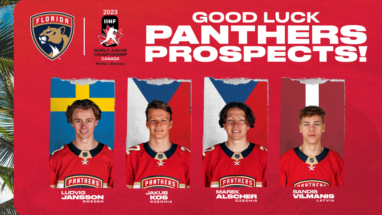 Four Panthers Prospects Named to 2023 World Junior Championship Rosters Florida Panthers