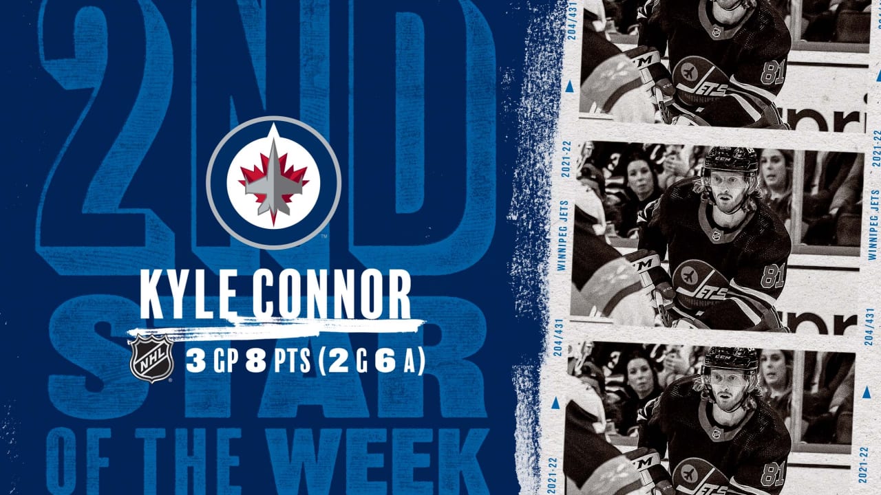 Jets forward Kyle Connor named NHL's Second Star of the Week