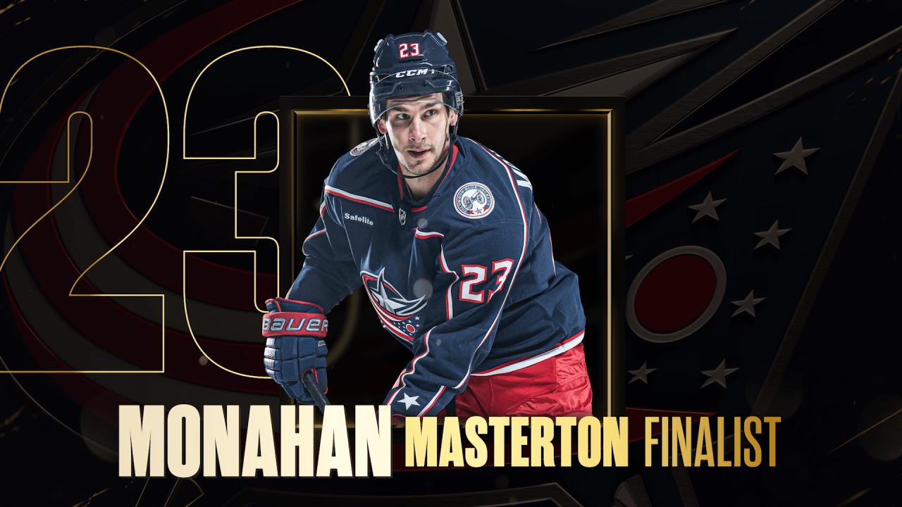 Blue Jackets center Sean Monahan named finalist for Bill Masterton Memorial Trophy | Columbus Blue Jackets