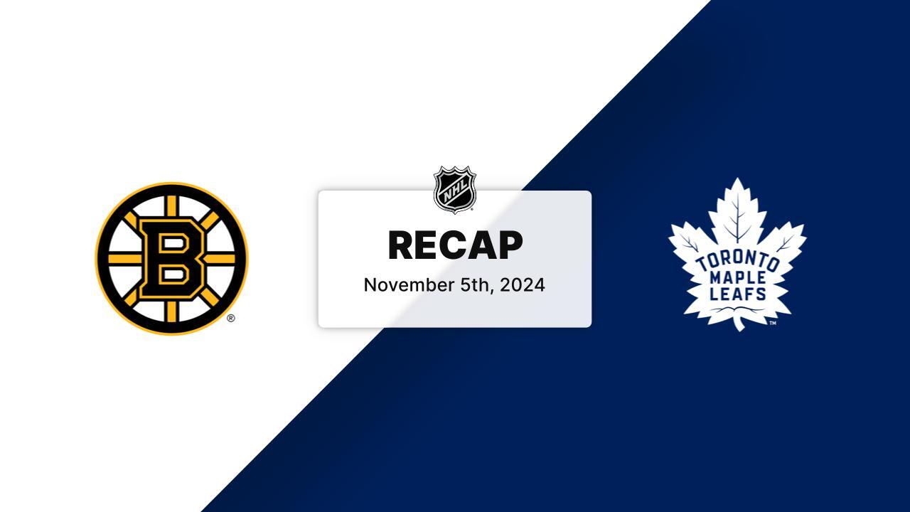 BOS at TOR | Recap | Toronto Maple Leafs