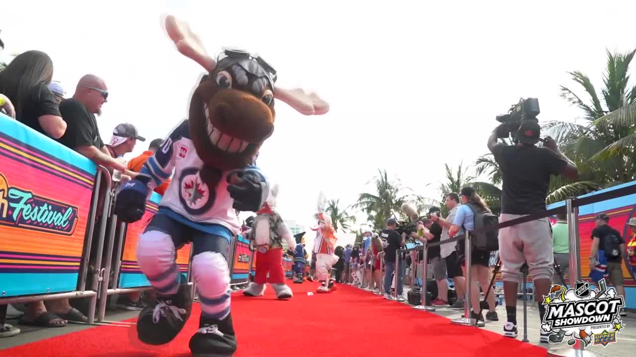 NHL Mascot Showdown Red Carpet