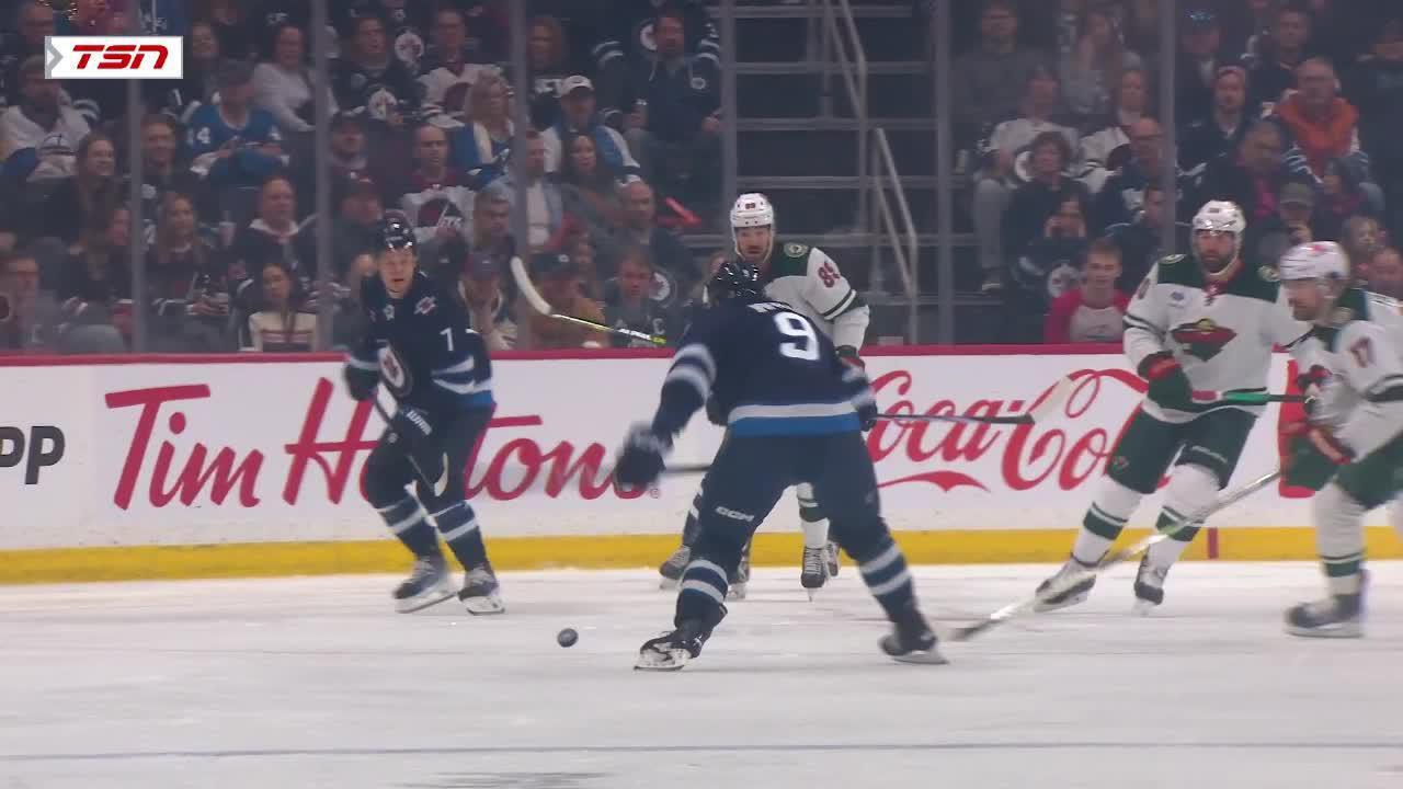 MIN@WPG: Iafallo Scores Goal Against Filip Gustavsson | Winnipeg Jets