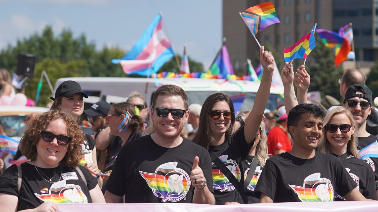 Sens march in the Capital Pride Parade Ottawa Senators