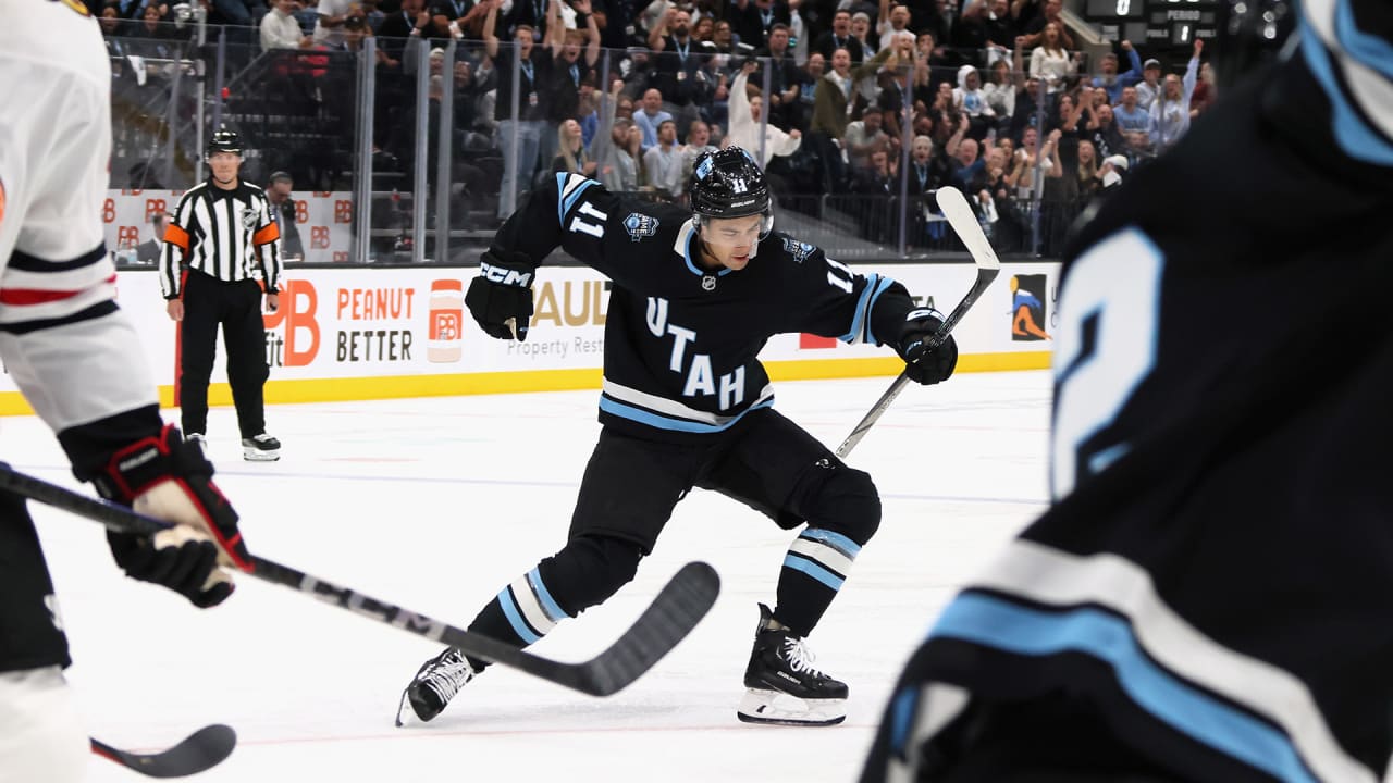 Dylan Guenther Nets Historic First Goal for Utah Hockey Club