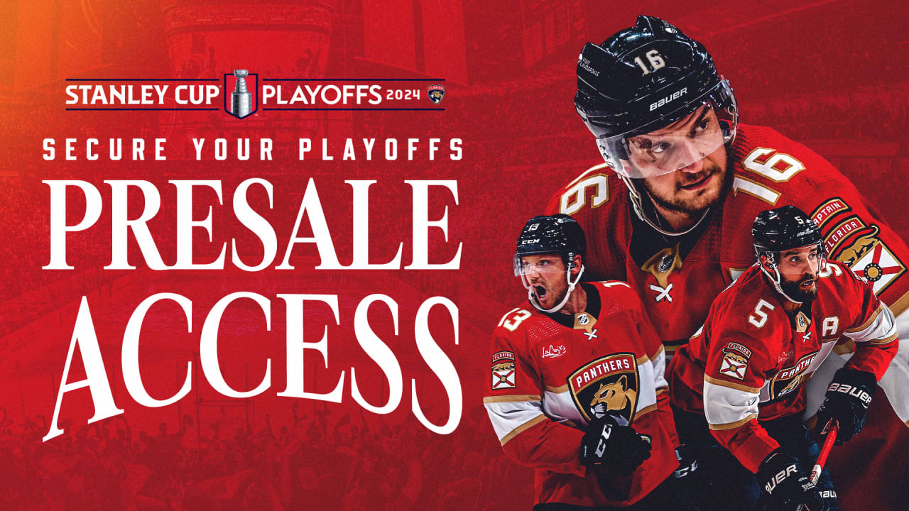 Florida Panthers 2024 Stanley Cup Playoff Round 1 Single Game Tickets Available Tuesday, April 9
