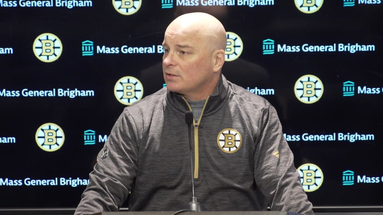 Press Room: Jim Montgomery | Boston Bruins