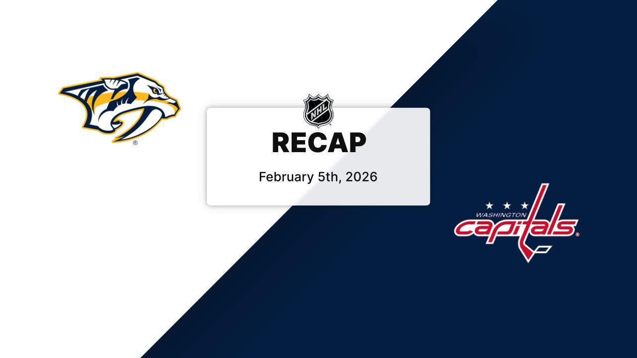 NSH at WSH | Recap | Washington Capitals