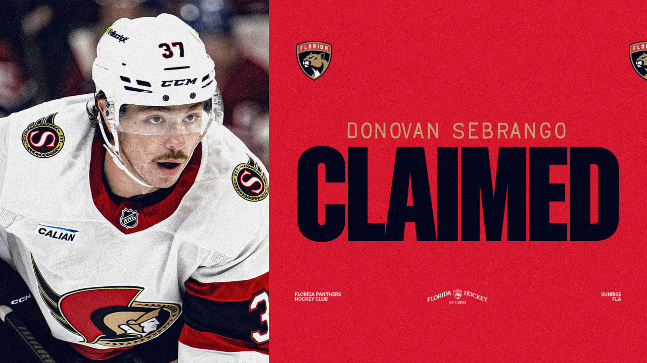 Florida Panthers Claim Defenseman Donovan Sebrango Off Waivers | Florida Panthers