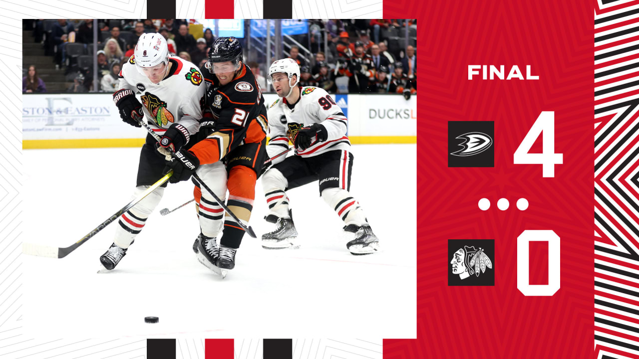 RECAP: Blackhawks Blanked By Ducks, 4-0 | Chicago Blackhawks