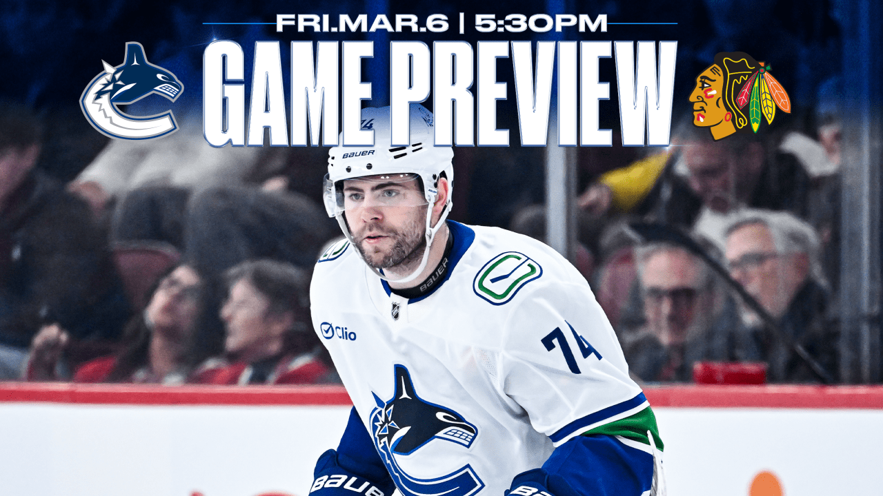 Canucks Battle Blackhawks on Friday Night to Begin Back-to-Back | Vancouver Canucks