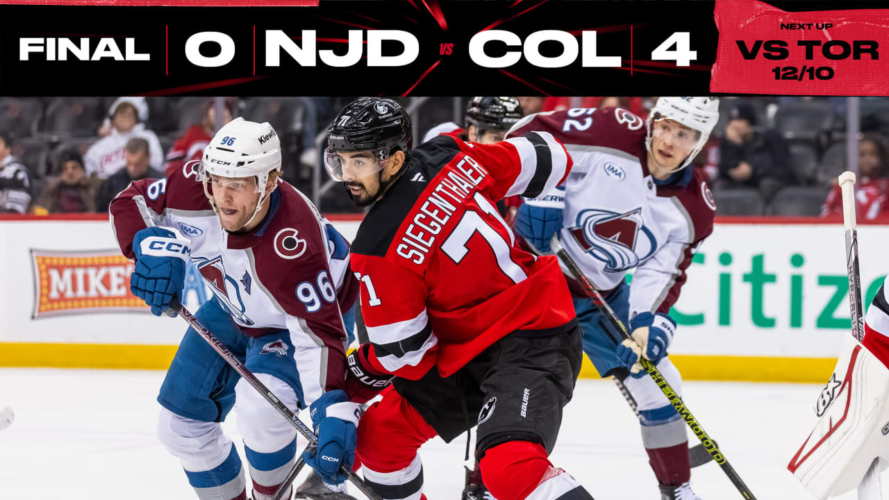 Devils Shut Out in Loss to Avalanche | GAME STORY | New Jersey Devils