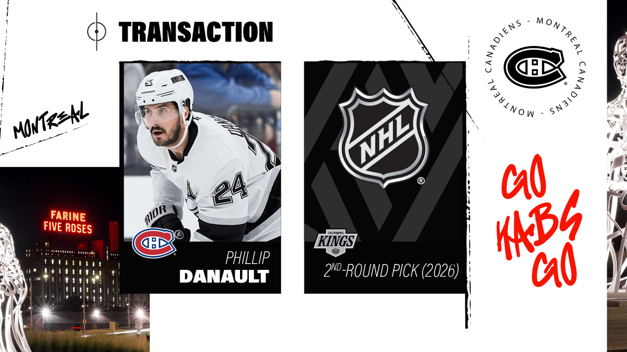 Canadiens acquire forward Phillip Danault from the Los Angeles Kings | Montréal Canadiens