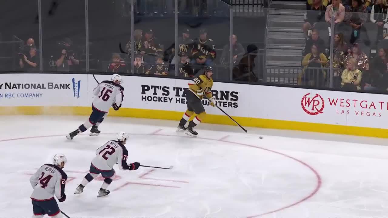 CBJ@VGK: Eichel scores goal against Daniil Tarasov | Vegas Golden Knights