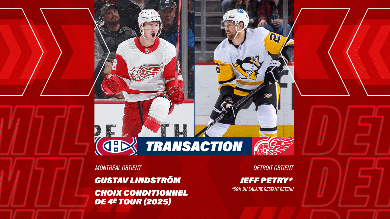 Les Canadiens échangent Jeff Petry aux Red Wings de Detroit Canadiens