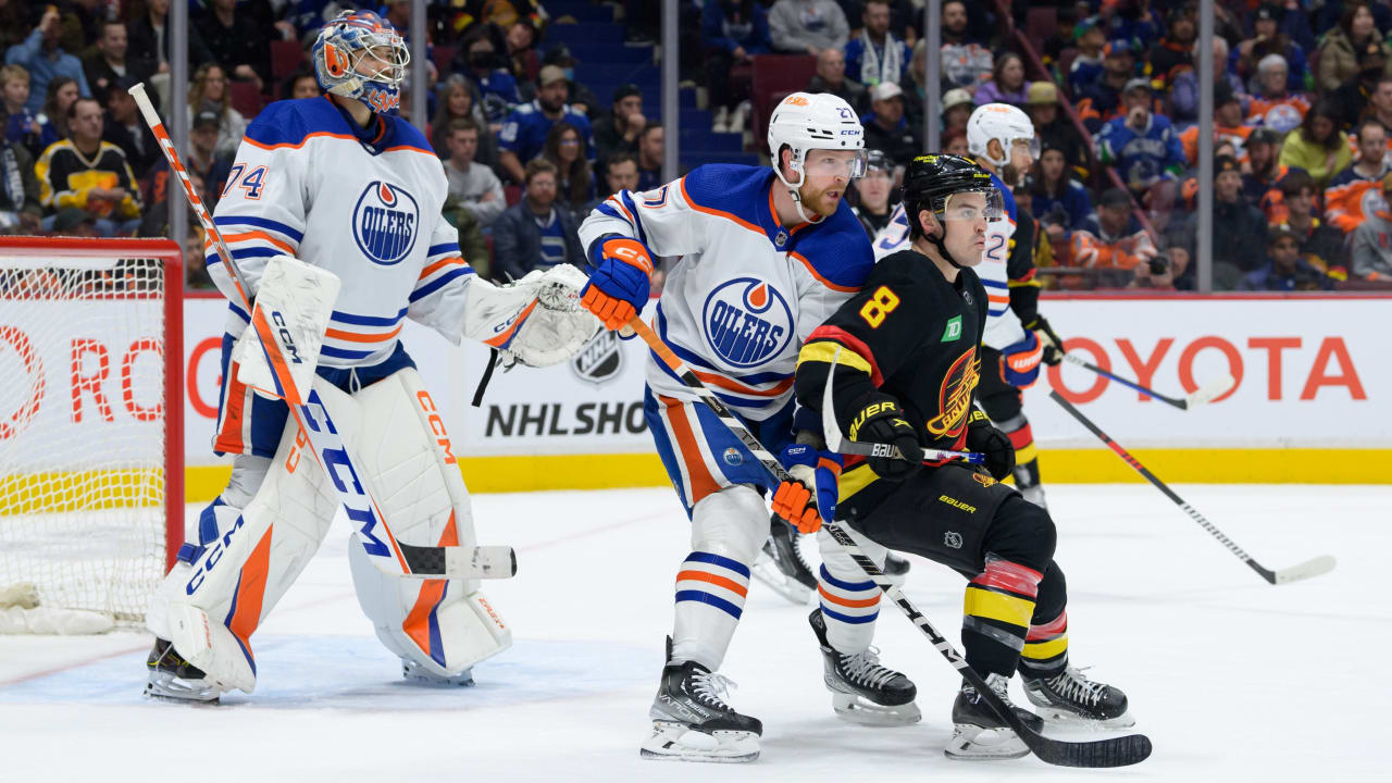 PROJECTED LINEUP Oilers at Canucks Edmonton Oilers