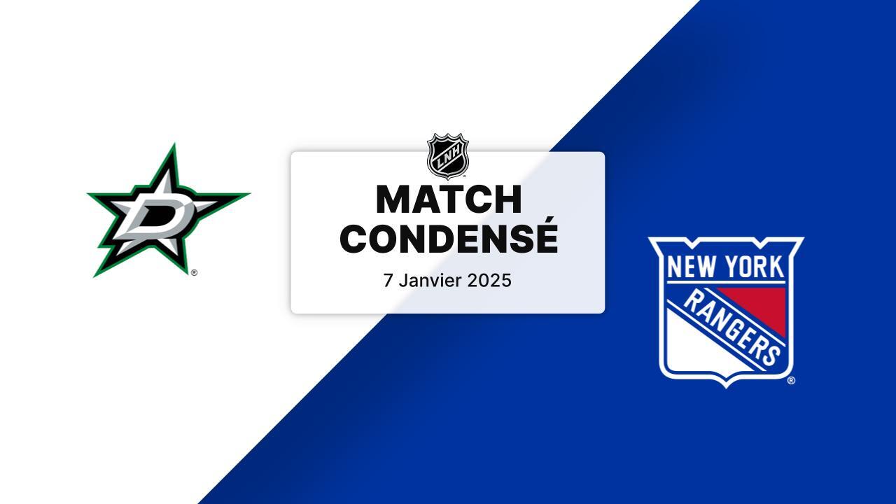Match condensé DAL NYR 07/01/2025