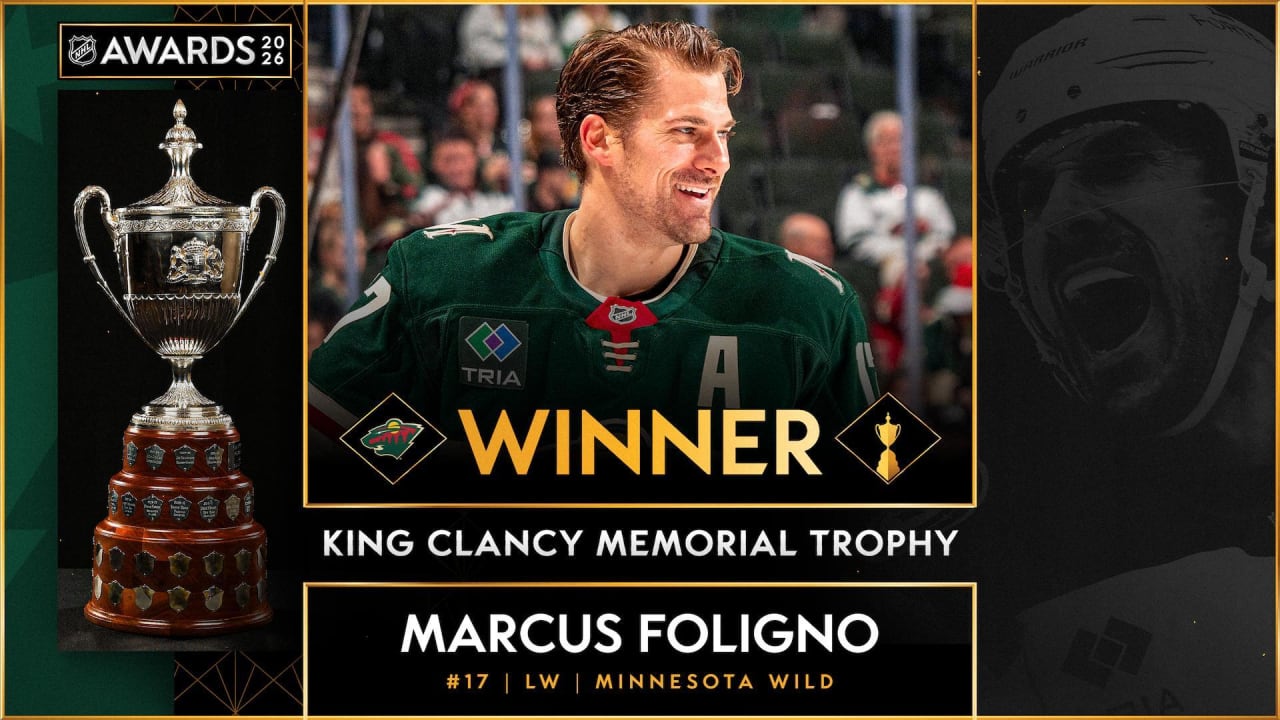 Marcus Foligno Wins NHL King Clancy Memorial Trophy