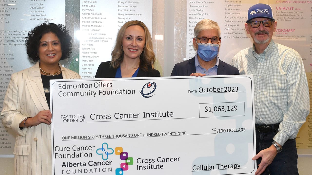COMMUNITY Cancer Donation Edmonton Oilers
