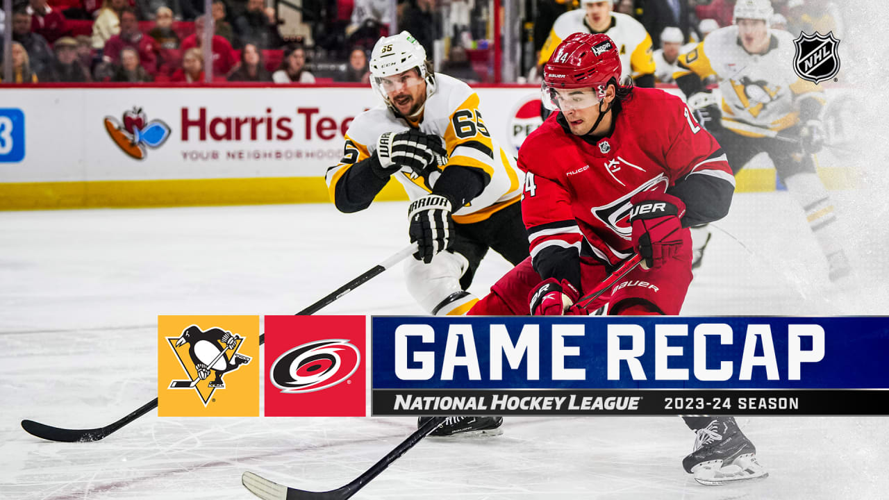 Hurricanes recover, defeat Penguins in OT to extend point streak to 8 ...