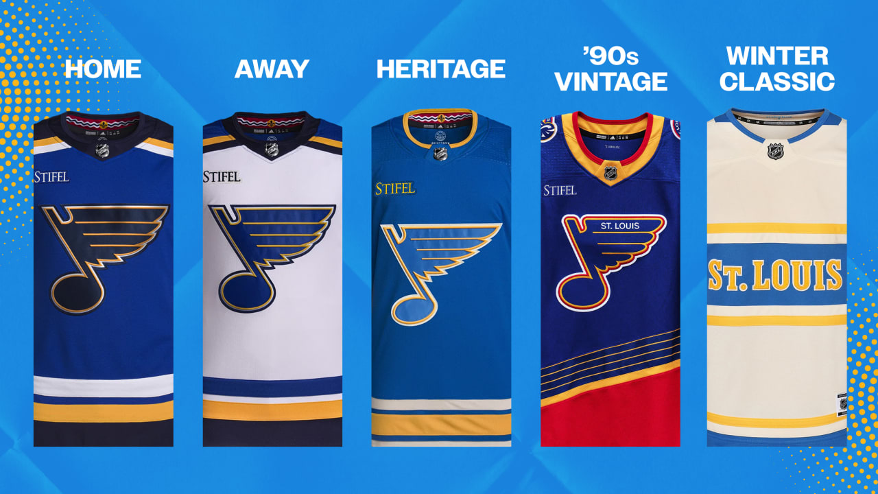 Blues announce jersey schedule for 2024 25 season St. Louis Blues