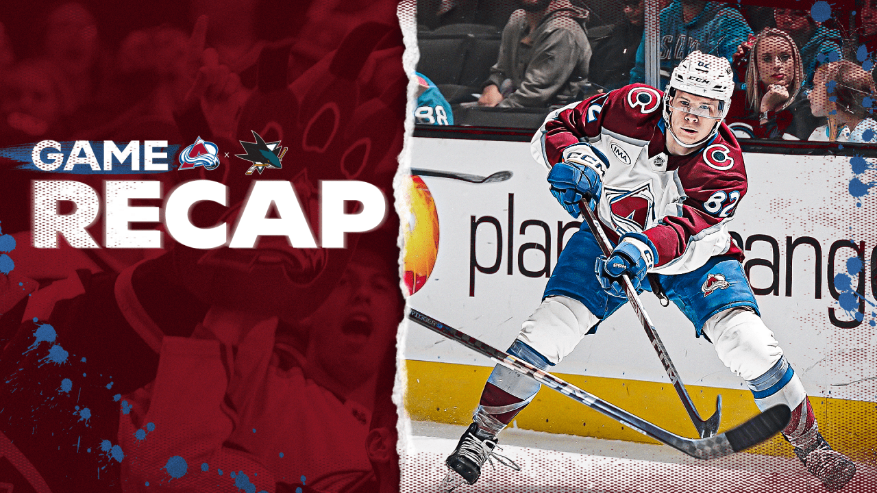 Colton Scores Twice as Avalanche Beat Sharks 41 Colorado Avalanche