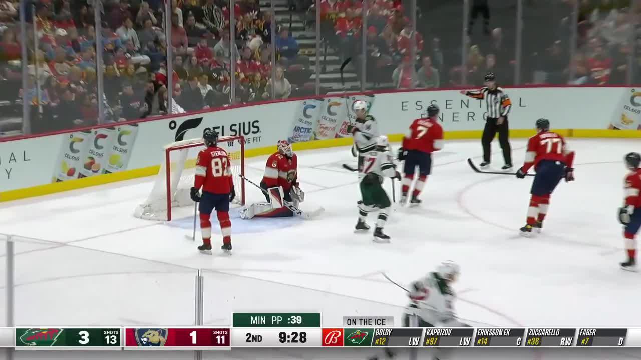 Mats Zuccarello with a Short Goal vs. Florida Panthers