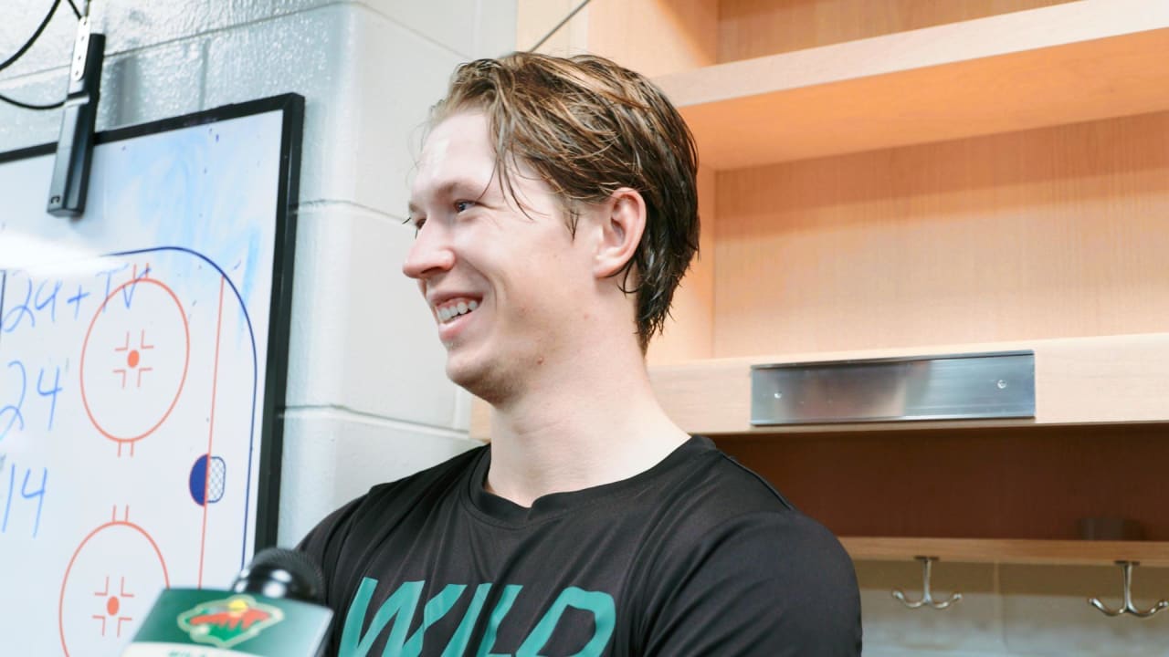 Boldy Postgame at Lightning 10/24 Minnesota Wild