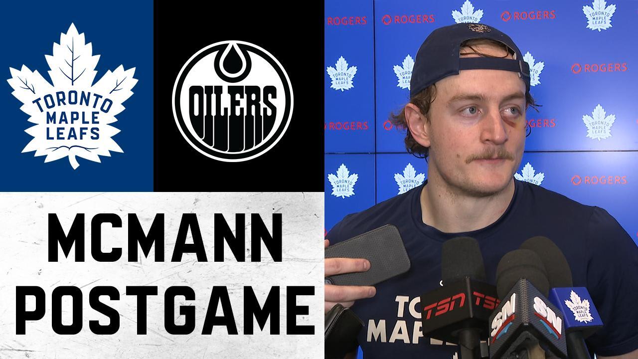 Bobby McMann Post Game Toronto Maple Leafs