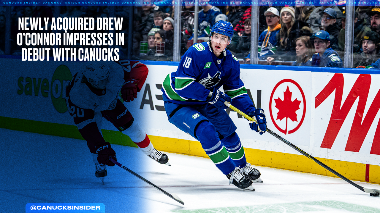Newly Acquired Drew O’Connor Impresses in Debut with Canucks | Vancouver Canucks