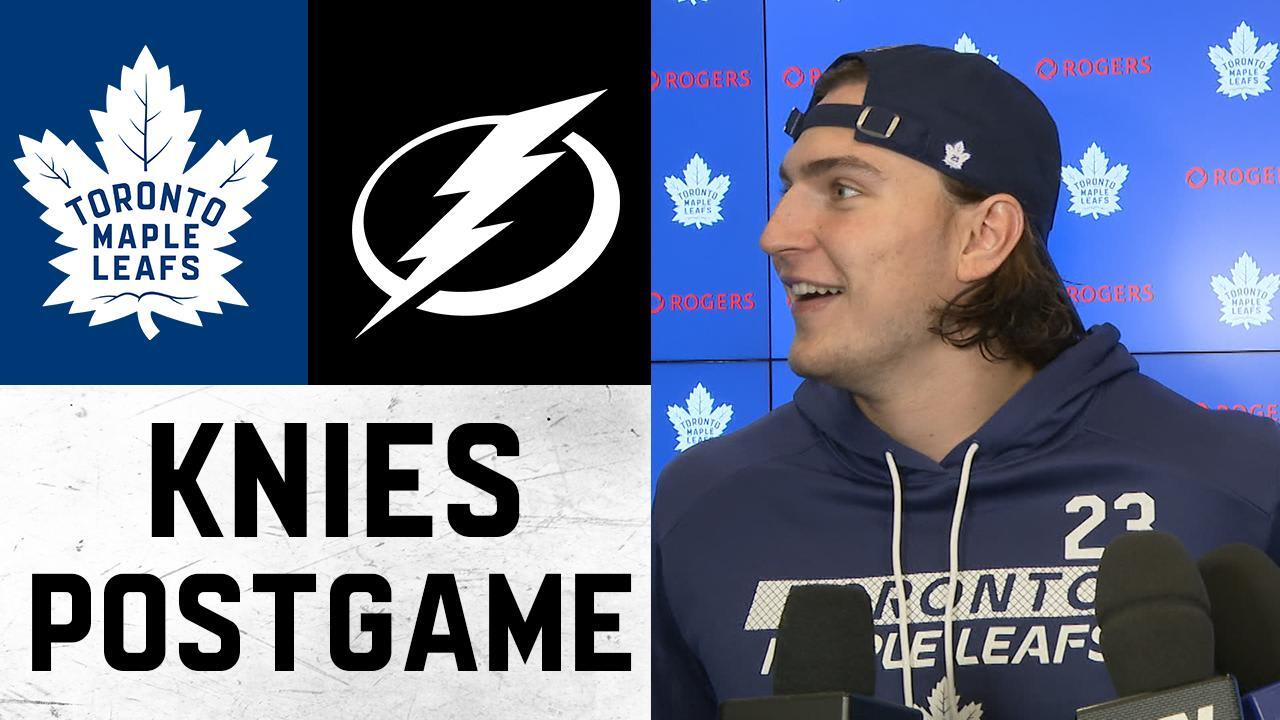 Matthew Knies Post Game Toronto Maple Leafs