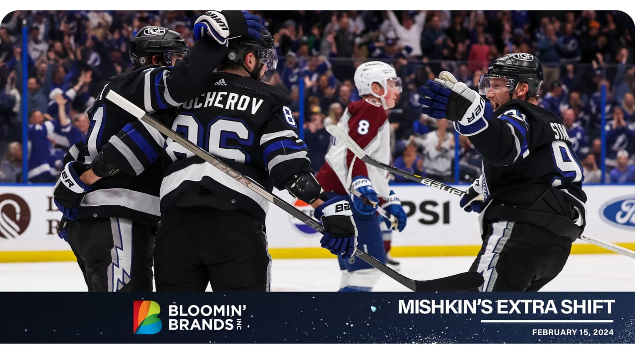 Mishkin's Extra Shift Lightning 6, Avalanche 3 Tampa Bay Lightning