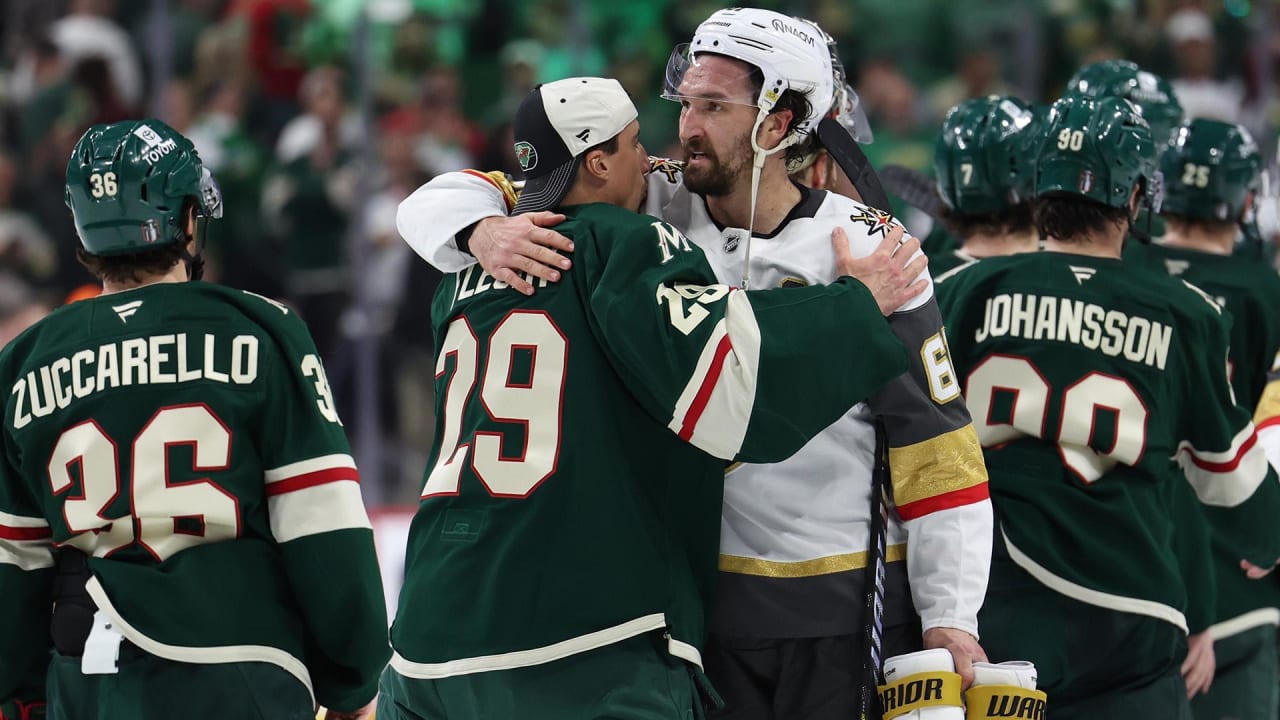 Golden Knights, Wild, fans say goodbye to retiring Fleury with handshake, cheers | NHL.com
