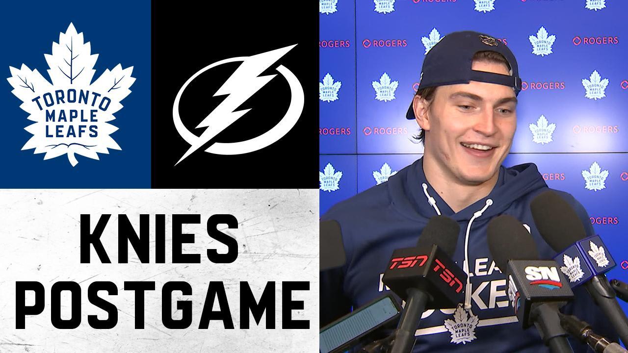 Matthew Knies | Post Game | Toronto Maple Leafs