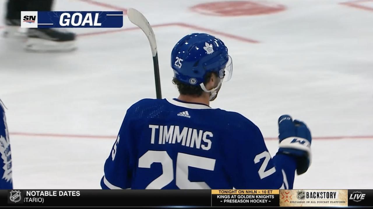 Timmins opens the scoring NHL