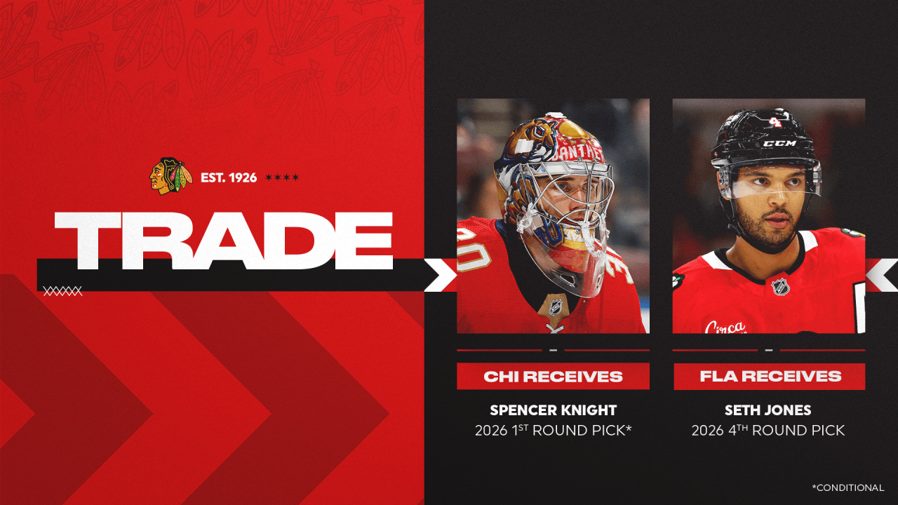 RELEASE: Blackhawks Trade Seth Jones to Panthers | Chicago Blackhawks