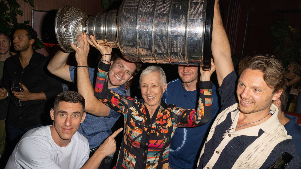 Tennis legend Navratilova parties with Panthers once again after second straight Cup | Florida Panthers