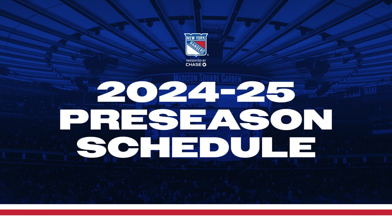 NY Rangers 2025 Season Schedule Image
