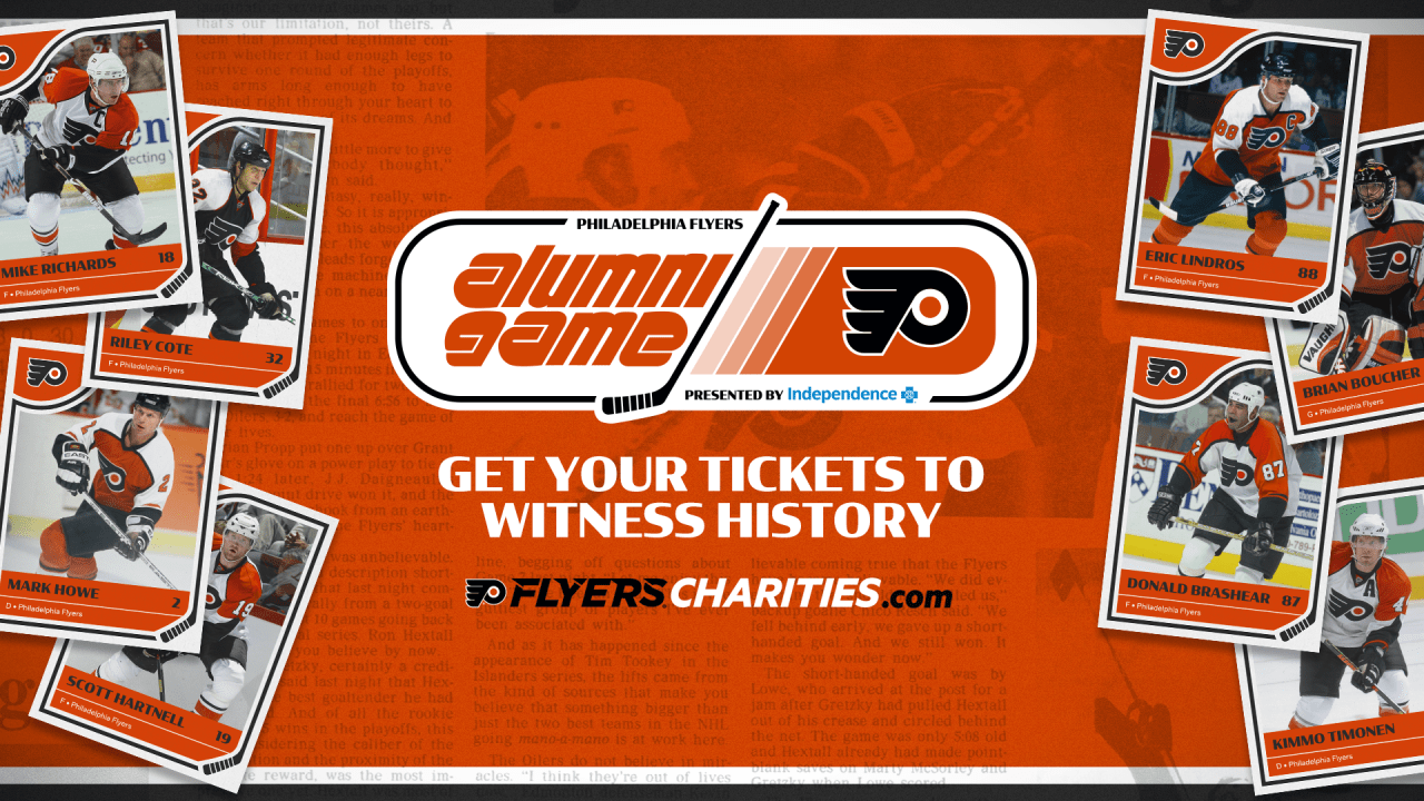 Flyers Alumni Announce Roster Additions and Head Coaches for Flyers vs. Bruins Alumni Game