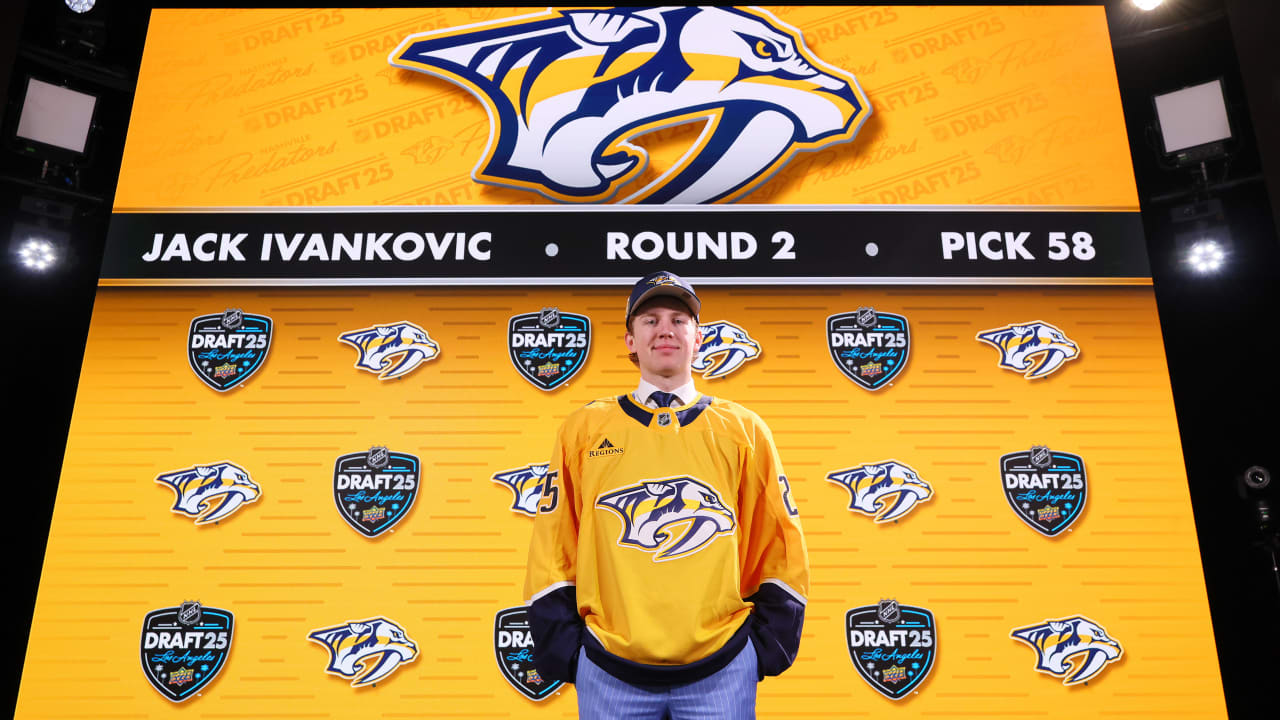 Ivankovic Ecstatic to Join Childhood Idols Rinne, Saros as Preds Select Goaltender in Second Round of 2025 NHL Draft | Nashville Predators