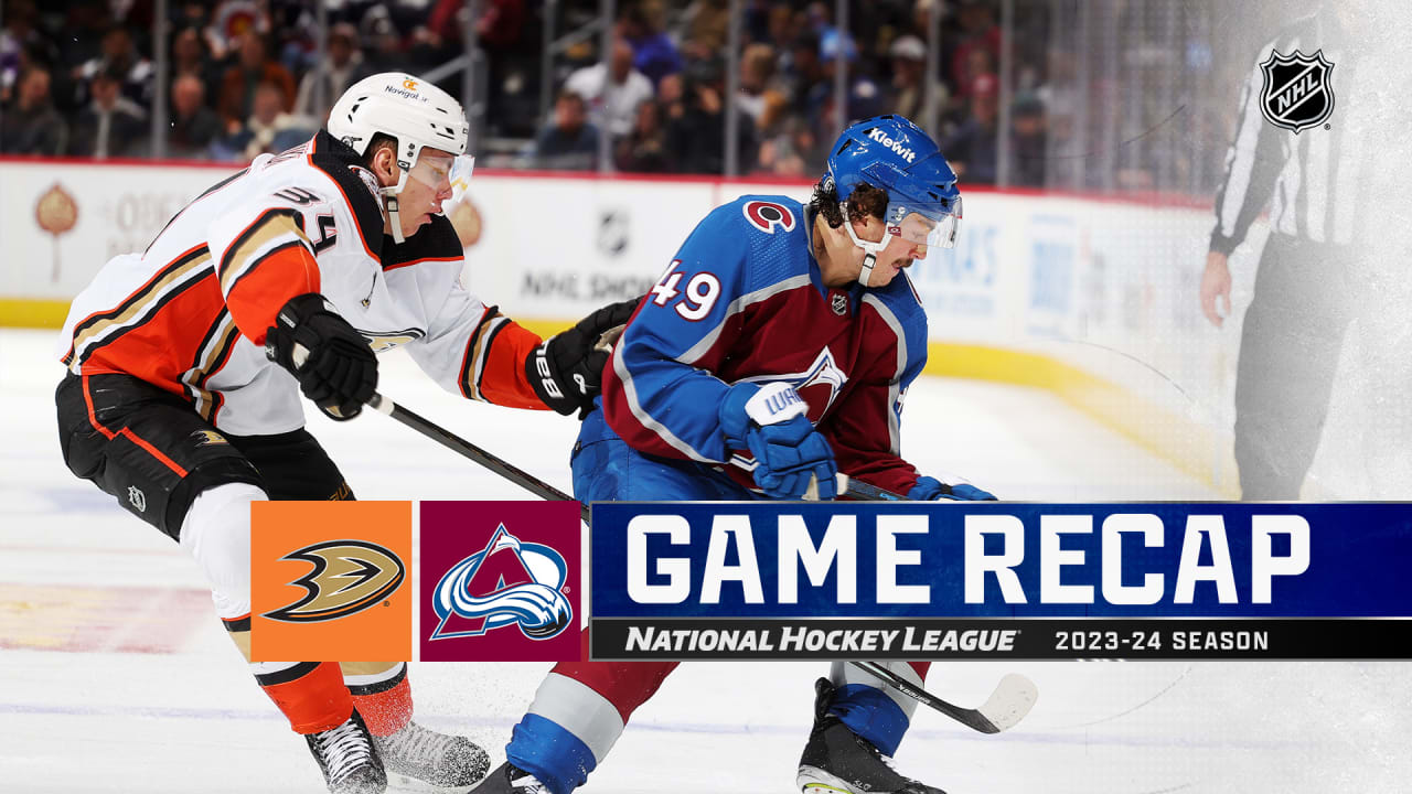 Avalanche pull away, score 8 in win against Ducks | NHL.com