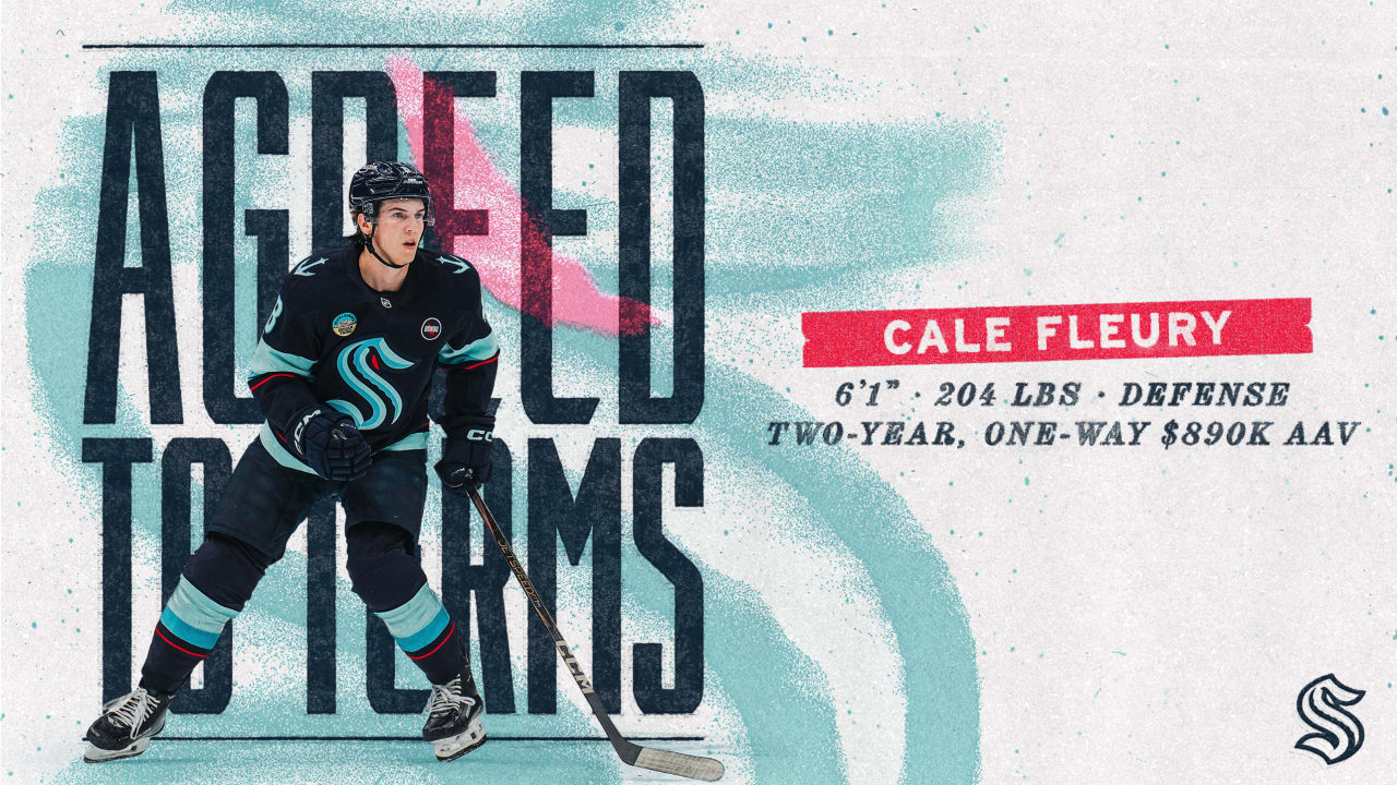 Seattle Kraken Agree to Terms with Cale Fleury on a Two-Year Contract Extension | Seattle Kraken