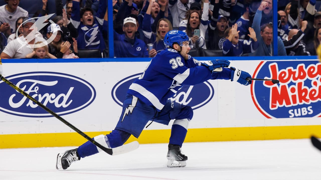 Hagel nets late equalizer Tampa Bay Lightning