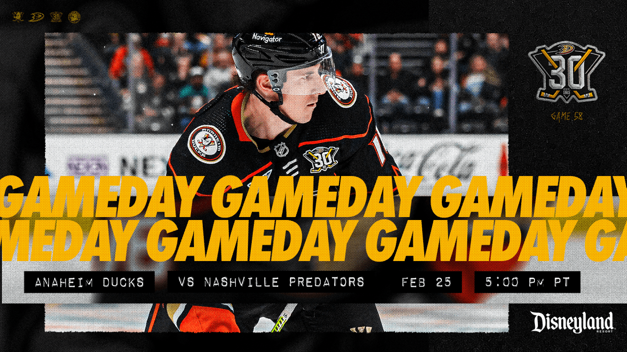 Preview Ducks Shoot for Season Sweep Tonight vs. Preds Anaheim Ducks