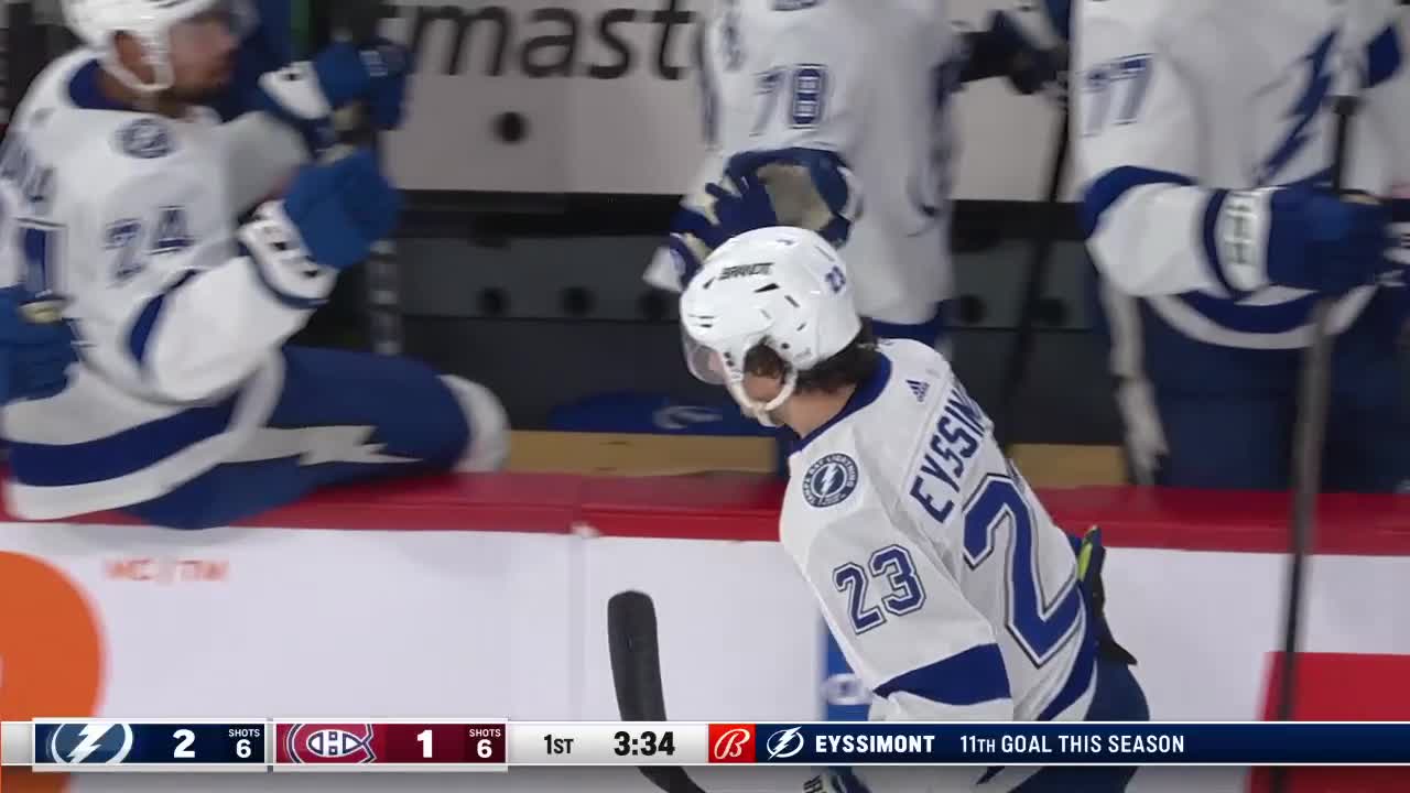 TBL@MTL: Eyssimont scores goal against Cayden Primeau | NHL.com