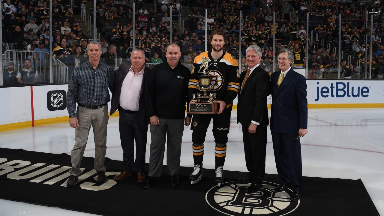 Pavel Zacha Receives NESN's 7th Player Award Boston Bruins