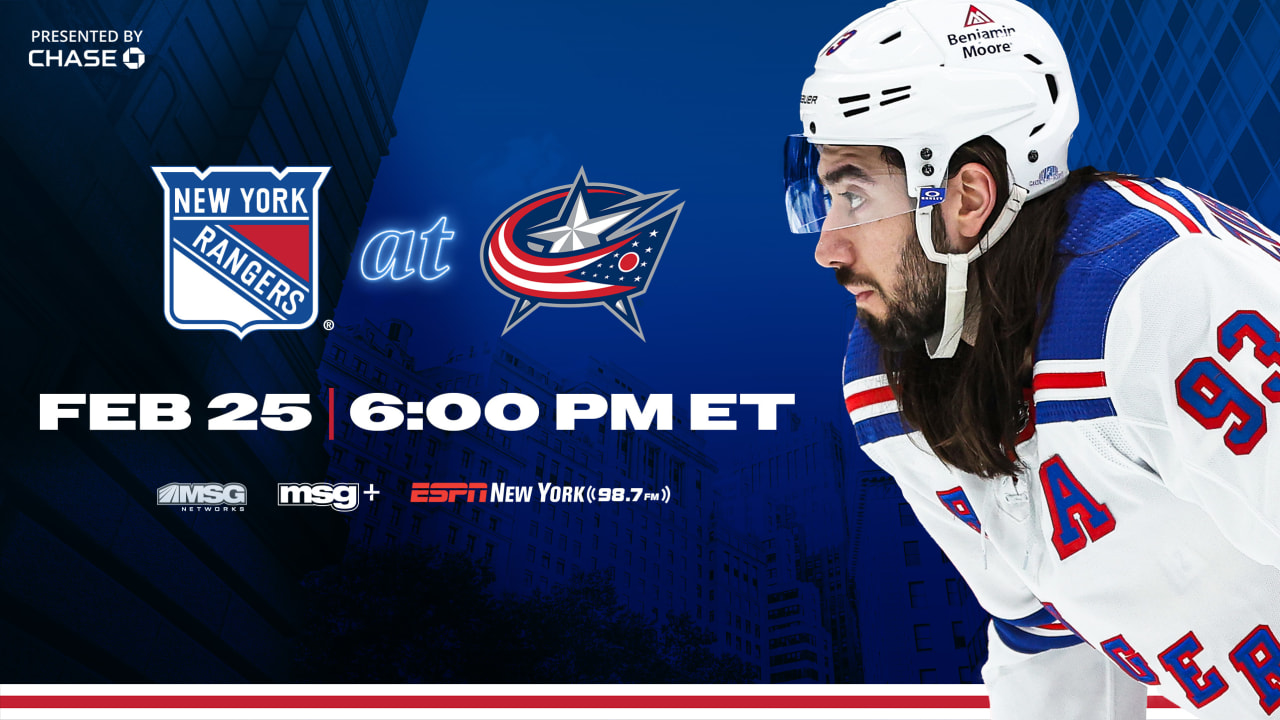 Pregame Notes: Rangers At Blue Jackets | New York Rangers