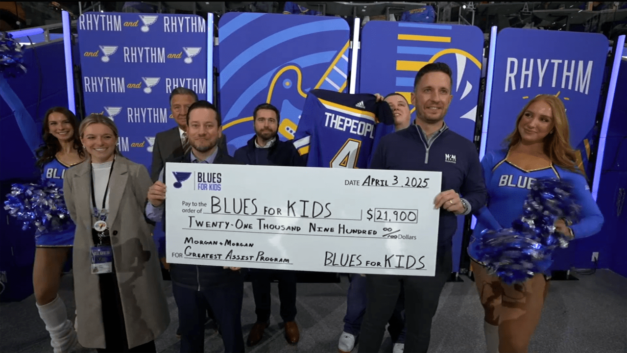 Blues partner with Morgan & Morgan on Greatest Assist Program | St. Louis Blues