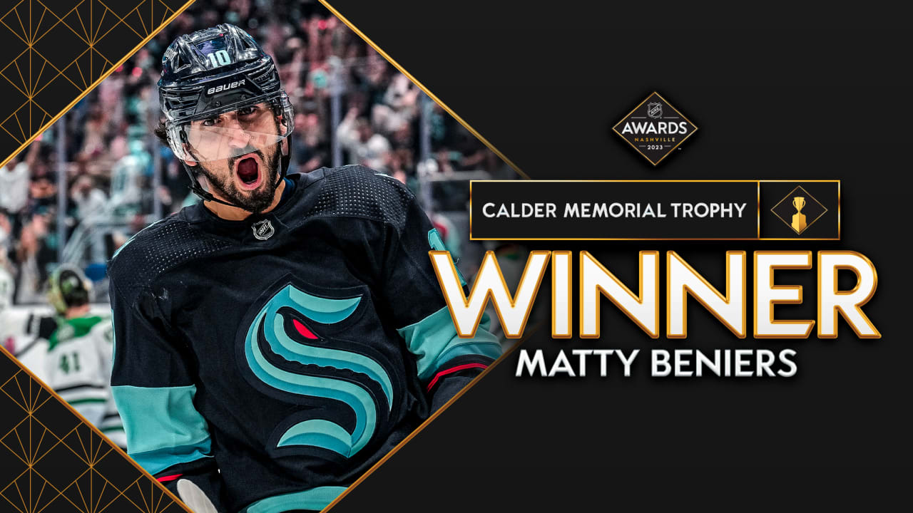 Kraken's Matty Beniers wins Calder Trophy as NHL's Rookie of the Year