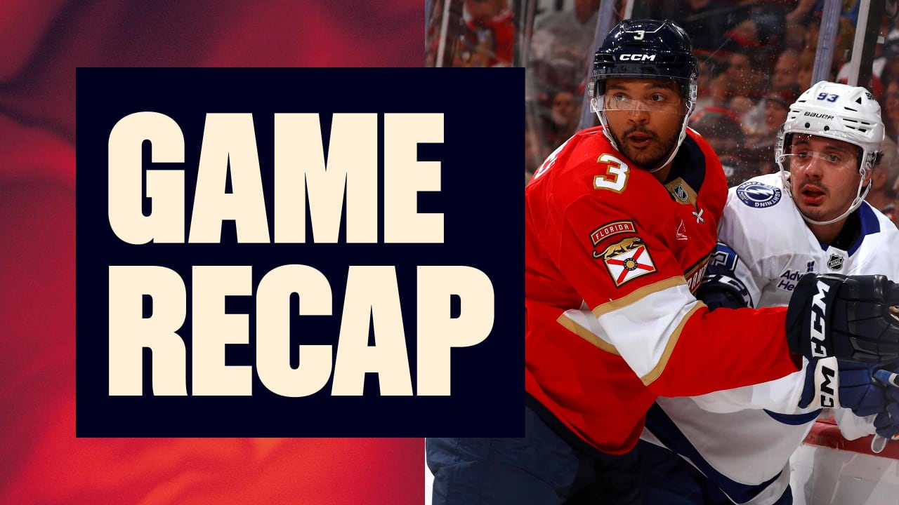 RECAP: Panthers 2, Lightning 1 | Florida Panthers