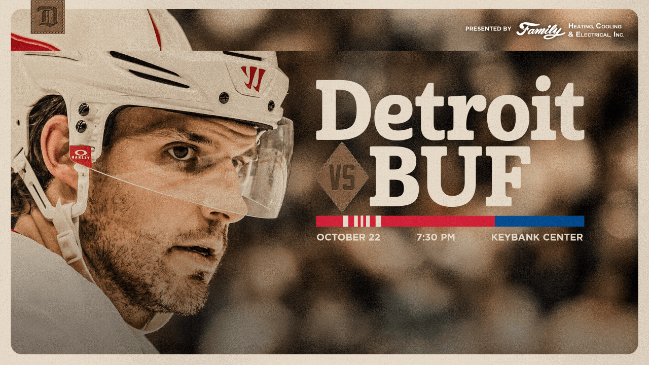 PREVIEW: Detroit opens midweek back-to-back road set in Buffalo on Wednesday